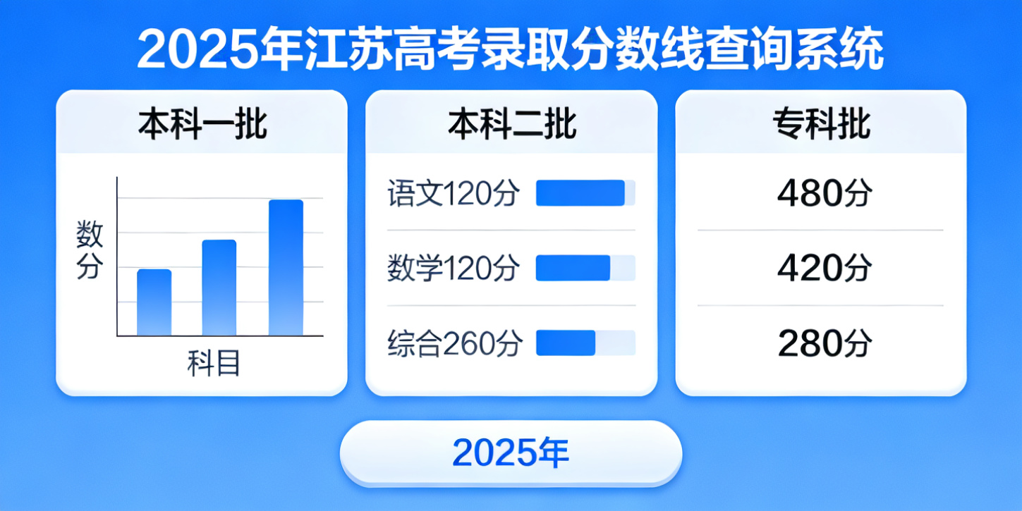 2025年江苏高考本科一批录取分数线